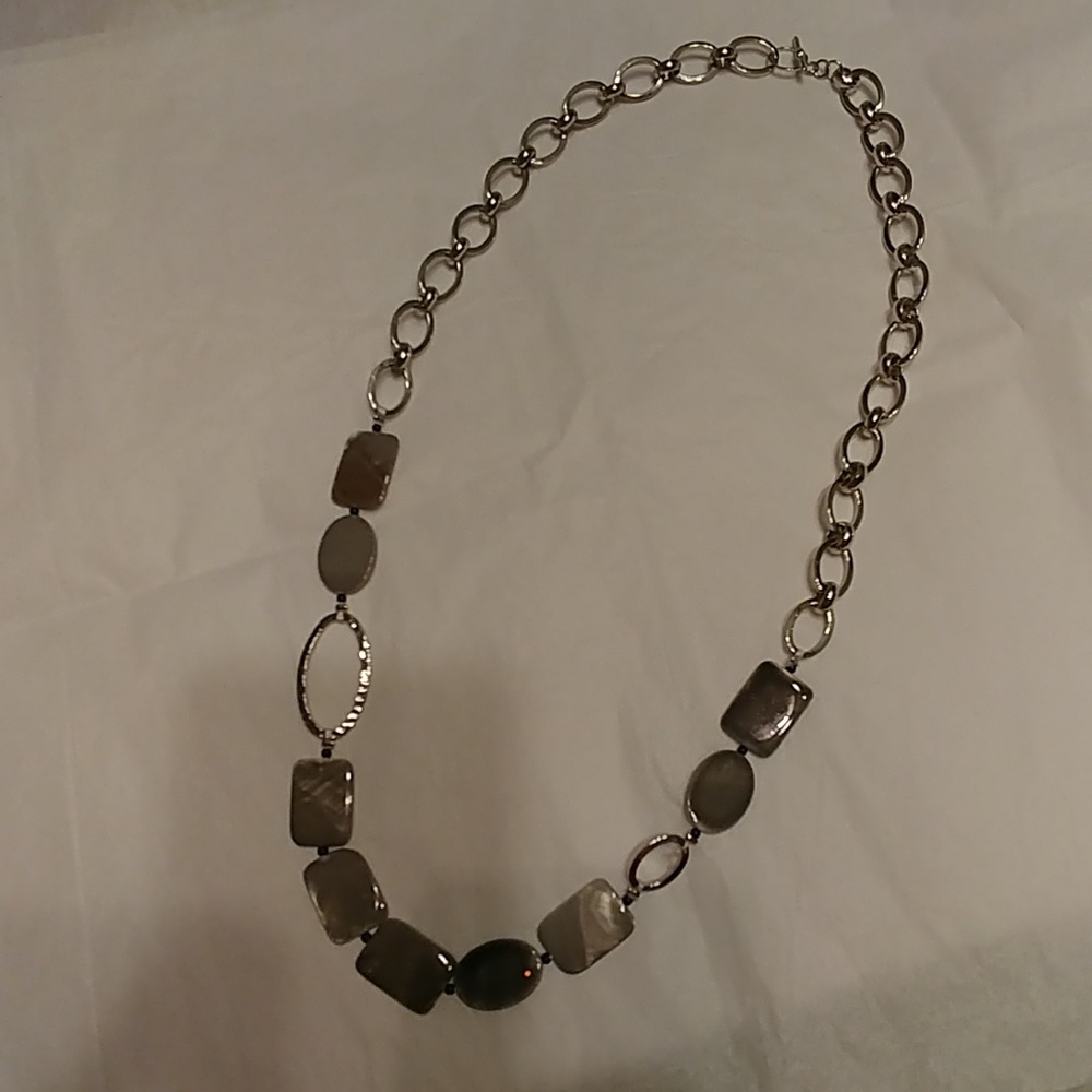 Grey Bead Necklace